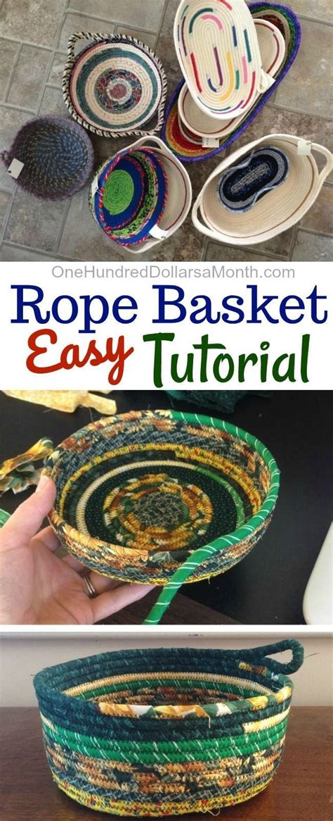 How To Make A Rope Basket Easy Tutorial Tutorial On Making Rope Bowls
