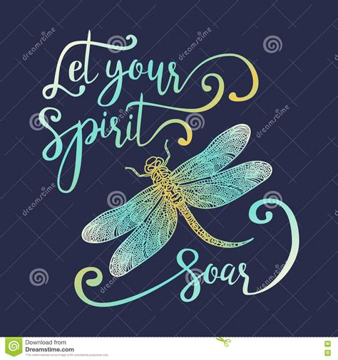 Let Your Spirit Soar Stock Vector Illustration Of Inspiration 77195483