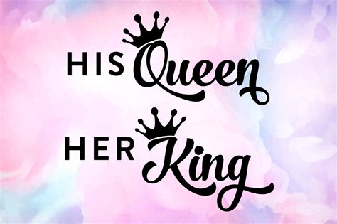 Her King Svg His Queen Svg King And Queen Svg Couple Svg Etsy Hong Kong