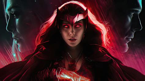 4k Free Download Elizabeth Olsen As Scarlet Witch In Wanda Vision