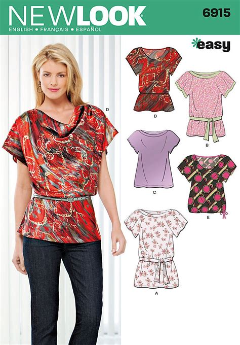 So to get your week started on the right foot, i compiled ten quick and easy (but honestly impressive). Sewing Pattern Tops Summer Blouses Women Girls New Look