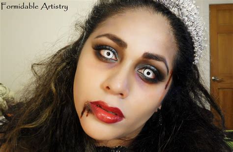 Formidableartistry Zombie Prom Queen Bride Halloween Makeup Tutorial