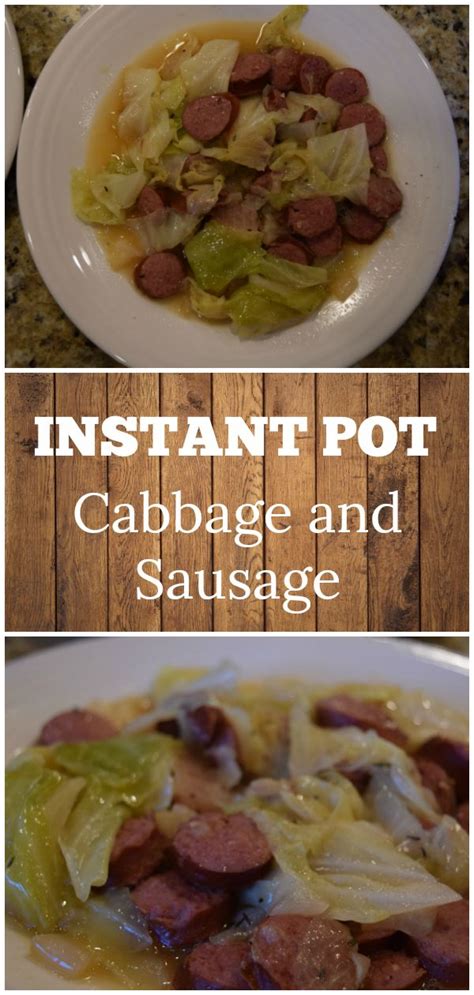 Ingredients go in (perhaps at different times) and out comes a finished. Instant Pot Cabbage and Sausage | Recipe | Instant pot ...