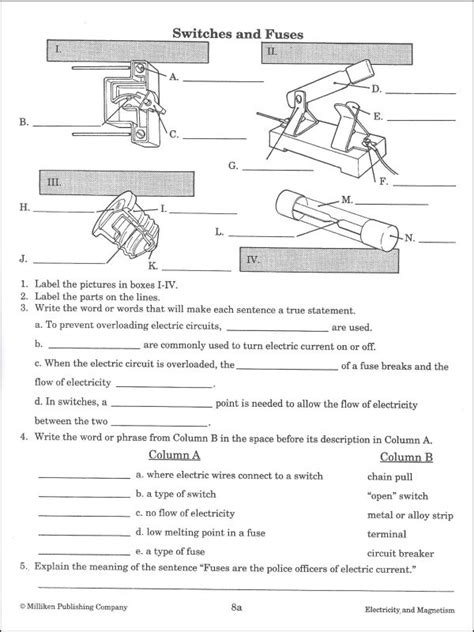The magnet picked up the metal ring near the eraser. 17 Best Images of Science Worksheets On Magnets - First ...