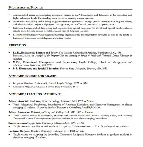 sample tutor resume templates   word