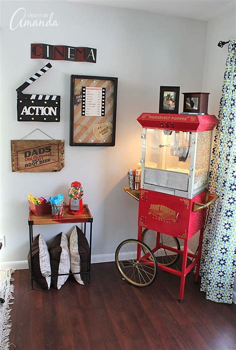 Hi everyone, i'm sorry not to see. Decorate your family room with movie theater themed decor ...