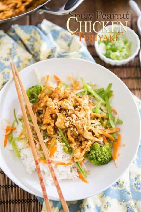 Spicy Peanut Chicken Teriyaki The Healthy Foodie