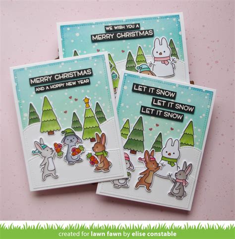Whimsipost Snow Bunnies Stamptember Exclusive