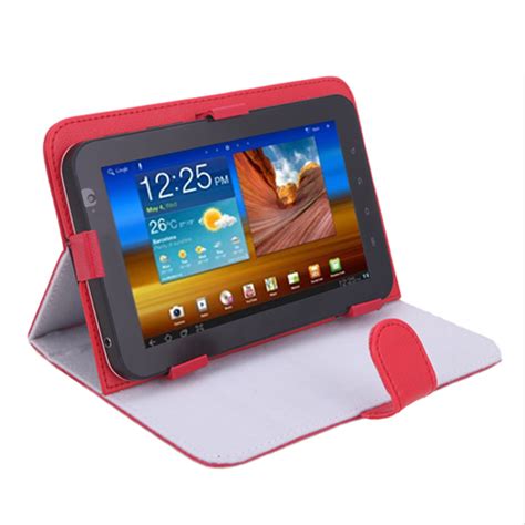 Hde Universal 7 Inch Tablet Case Leather Folio Cover Multi Angle Stand