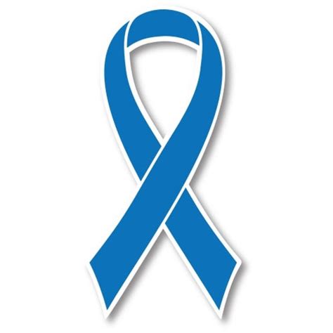 Blue Colon Cancer Awareness Ribbon Car Magnet Decal Heavy Duty Etsy