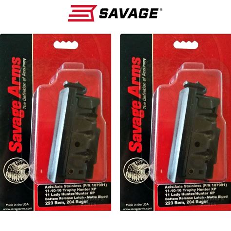 2 Pack Savage 55230 Axis 223 4 Round Steel Magazine Nimrods Wares