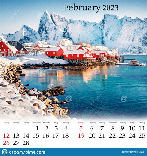 Square Wall Monthly Calendar Ready For Print December 2023 Stock