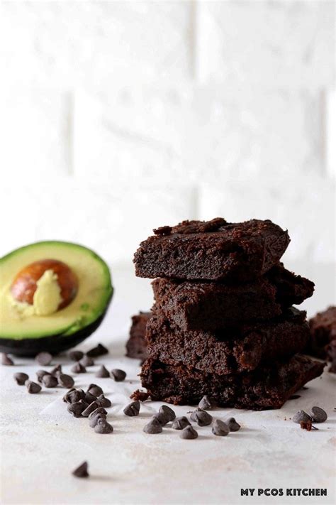 Sugar Free Low Carb Keto Avocado Brownies My Pcos Kitchen These