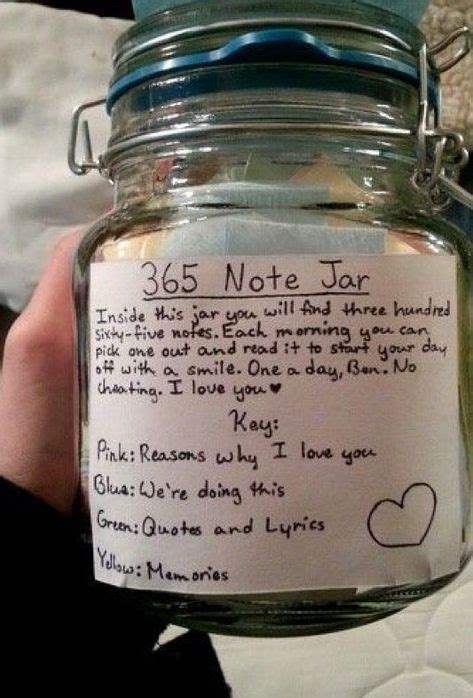26 365 Note Jar Ideas 365 Note Jar Boyfriend Ts Message For