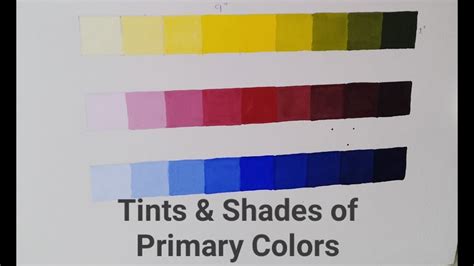Tints And Shades Complete Method Of Painting Color Theory Design