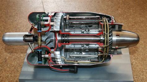 Cross Section Of A Typical Micro Turbojet Engine Mte A Radial