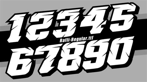 Ketemu lagi dengan saya di chanel pro. Font Nomor Start Lancip Terbaru Keren 2019 | font racing ...