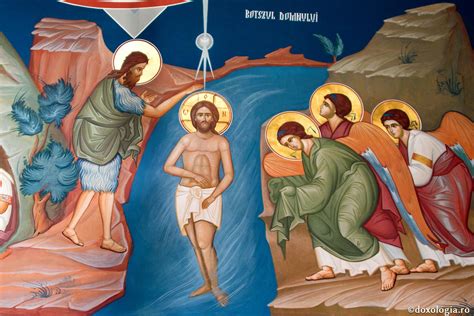 sobre el ícono del bautismo del señor