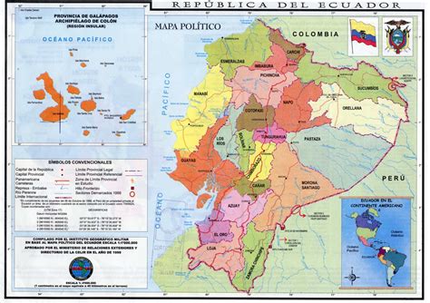 Republica Del Ecuador Mapa Politico