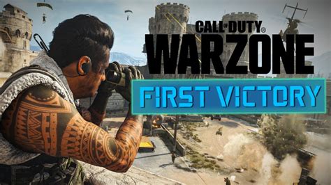 First Warzone Victory Call Of Duty Warzone Youtube