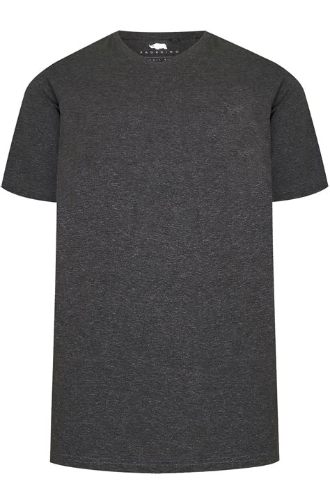 Made from the finest quality raw materials. BadRhino Charcoal Grey V-Neck Basic T-Shirt