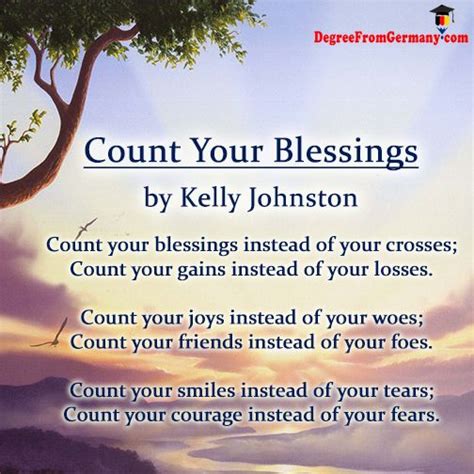 poem count your blessing
