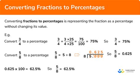 Fractions To Percentages Gcse Maths Steps Examples And Worksheet