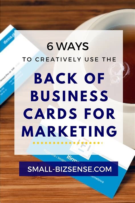 Find & download free graphic resources for business card. 6 Ways to Creatively Use the Back of Business Cards for ...