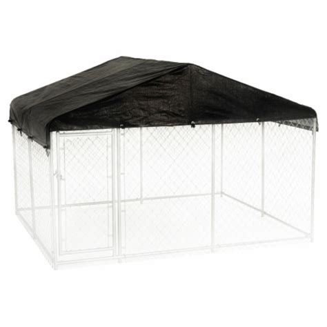 Lucky Dog 10 X 10 Chain Link Dog Kennel 2 Pack And Waterproof Roof 2