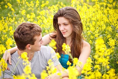 Couple Loving Each Other In Nature Stock Image Image Of Lifestyle