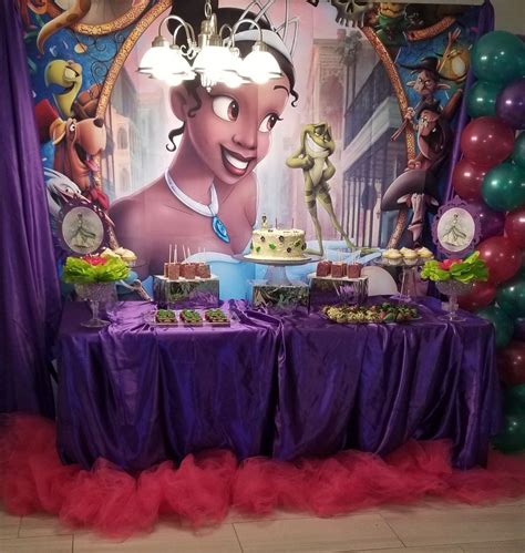 Princess And The Frog Dessert Table Princess Tiana Birthday Party