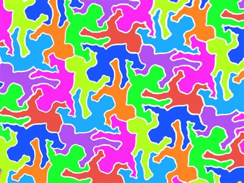 Tessellation 171 Dancers By Sakuramederu Yasukiyo Yoshida Painting