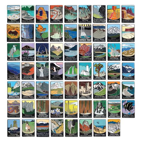 63 National Park Traveler Pin Complete Collection National Park Souvenirs