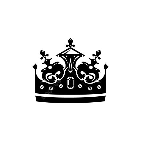 Gambar Vektor Desain Mahkota Raja Hitam Elegan Mahkota Raja Mahkota