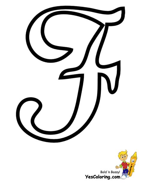 Top 10 letter 'f' coloring pages for preschoolers: Alphabet Print Outs | Cursive Alphabets | Free | Letters ...