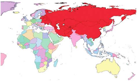 Map Of The Expanded Eurasian Economic Union Red Area Proposed By