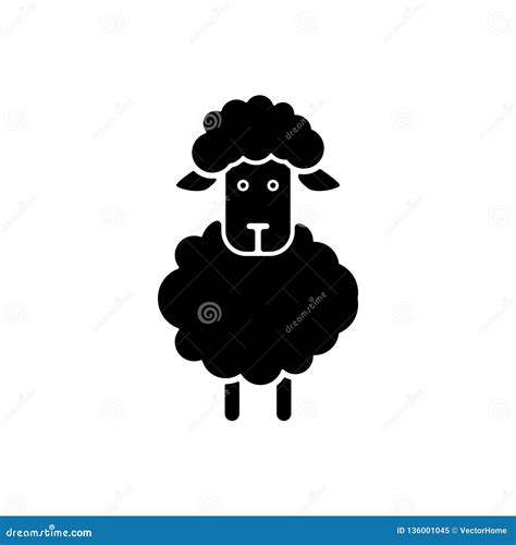 Sheep Lamb Icon Vector Illustration Stock Vector Illustration Of