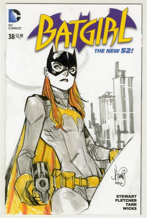 Batgirl John Timms In Sean Corcoran S Sketch Covers Comic Art Gallery Room