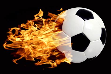 Soccer Ball In Flames Stock Photo Download Image Now Istock