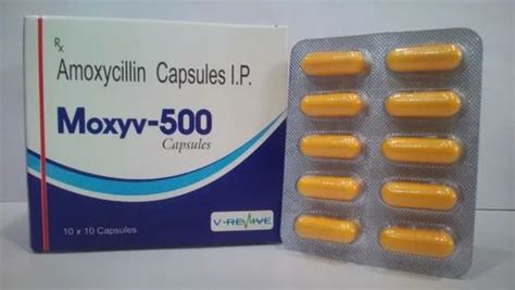 Moxyv Amoxicillin Capsules IP Mg V Revive Medicure Private Limited ID