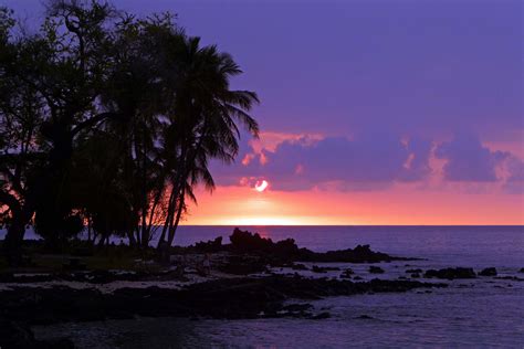 Hawaii Sunset From Kealakekua Bay Centex Cooks