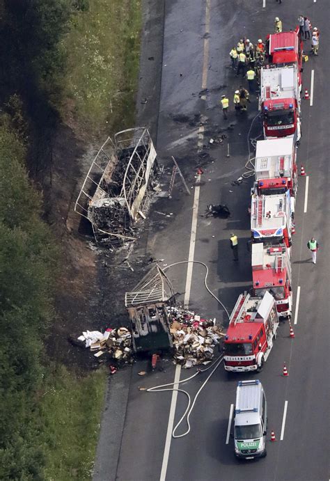 At Least 18 Feared Dead In Fiery Crash Of Bus Of Senior Citizens In Germany 30 Injured Wpec