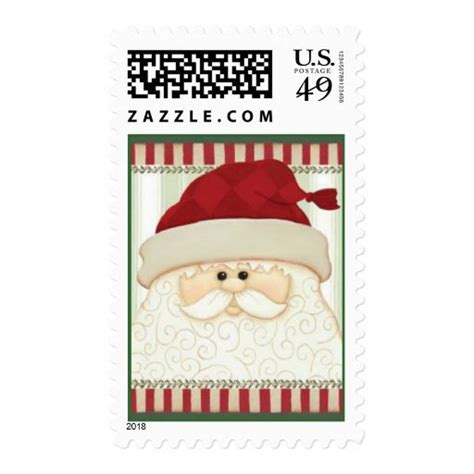 Christmas Santa Postage Stamp Zazzle