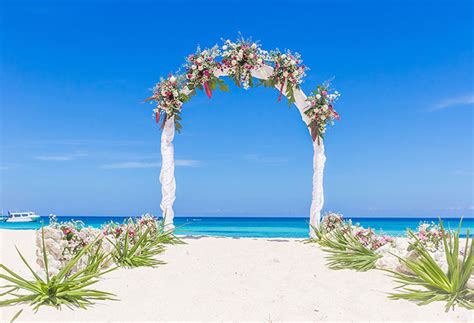 Photography Backdrops Beautiful Beach Wedding Background For Photo