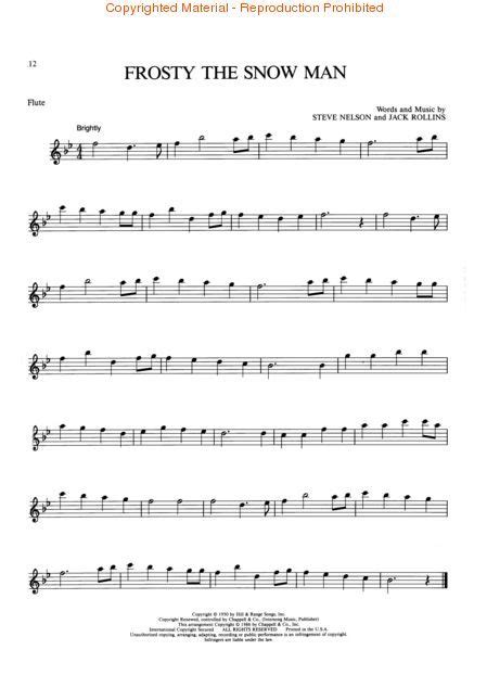 Free Printable Flute Christmas Music Printable Templates