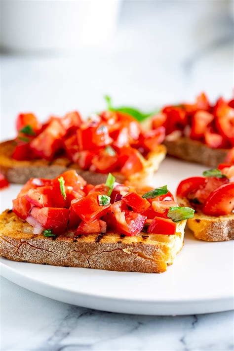 Homemade Bruschetta Al Pomodoro Or Tomato Bruschetta Is An Easy Recipe