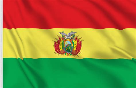 Red is said to recall valor and green indicate fertility. Bolivia State Flag