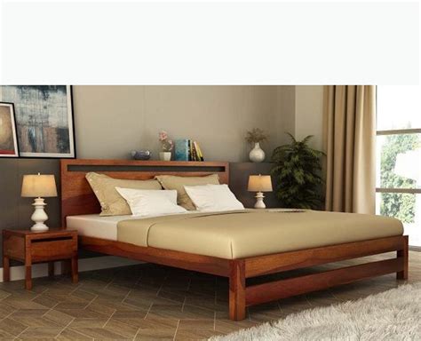 Buy Sheesham Wood Queen Size Bed Online On Furniselan