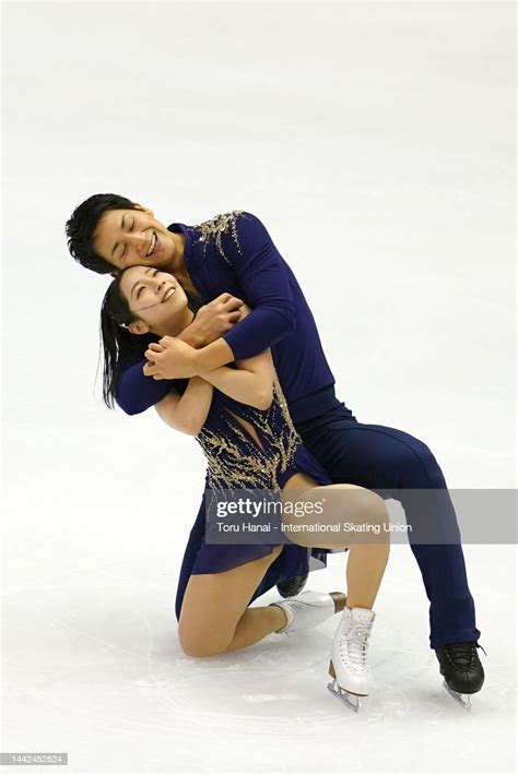 Riku Miura And Ryuichi Kihara Of Japan React After Competing In The