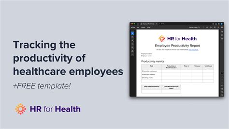 Employee Productivity Report Guide Template Hr For Health